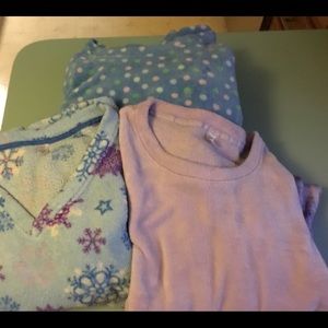 2X Kmart Pink Fleecey PJs Pajamas - 3 pair